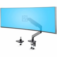 StarTech.com Monitor Desk Mount for up to 49in 32:9 Ultrawide Curved Screen, Mechanical Spring Arm, C-Clamp/Grommet, Max Weight 44lb/20kg - Monitor Desk Mount for up to 49in 32:9 ultrawide curved screens - VESA 75x75/100x100 - Mechanical spring arm w/toolless adjustments +/-90 deg swivel; -20/+50 de