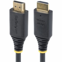 Câble audiovisuel 1 pi (0,30 m) HDMI - 1 StarTech.com - 1 pi (0,30 m) HDMI Câble audiovisuel pour Périphérique audio/vidéo, Téléviseur, Moniteur, Affichage, Récepteur A/V, Barre de son, GPU externe, Workstation, Station d'accueil - 18 Gbit/s - Su