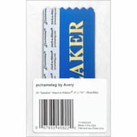 Avery Speaker Stack-A-Ribbon - Blue - Acetate Satin - 25 Pack