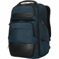Targus HeritageLuxe TBB65602GL Carrying Case (Backpack) for 15" (381 mm) to 16" (406.40 mm) Notebook - Blue - RFID Resistant - Leather Body - Shoulder Strap, Trolley Strap - 18.89" (479.81 mm) Height x 7.86" (199.64 mm) Width x 14.17" (359.92 mm) Depth - 6.08 gal (23000 mL) Volume Capacity