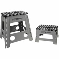 FOLDING STEP STOOLS BLCK 2PACK