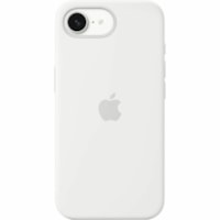 Apple iPhone 16e Silicone Case - White - For Apple iPhone 16e Smartphone - White - Silky, Soft-touch - Scratch Resistant, Drop Resistant - Silicone, MicroFiber