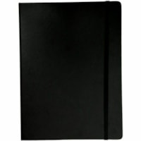 Cambridge Premium Hardcover Notebook, Large - 96 Sheets - 192 Pages - Case Bound - Ruled Margin - 100 g/m² Grammage - 10" (254 mm) Height x 7.25" (184.15 mm) Width x 0.63" (16 mm) Length - Ivory Paper - Durable, Hard Cover, Elastic Band, Bungee Closure, Ribbon Marker, Pocket, Smooth - 1 Each