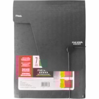 7PKT EXPANDING FILE ASST - FIVE STAR 7PKT EXPANDING FILE BLACK