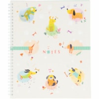 Hilroy Notebook - 1 Subject(s) - 160 Pages - Ruled Margin - 56 g/m² Grammage - 10.50" (266.70 mm) Height x 8.97" (227.84 mm) Width - White Paper - Semi-rigid, Schedule, Perforated - 1 Each