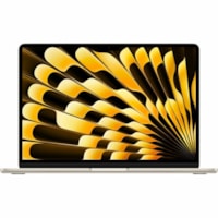 Apple MacBook Air MW1K3LL/A 15.3" Notebook - Apple M4 - 16 GB - 512 GB SSD - English (US) Keyboard - Starlight - Apple M4 Chip - 2880 x 1864 - macOS Sequoia - Apple - True Tone Technology, In-plane Switching (IPS) Technology, Liquid Retina Display - Front Camera/Webcam - 18 Hours Battery Run Time - 