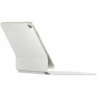 Apple Magic Keyboard/Cover Case for 11" Apple iPad Air 11 (2024), iPad Air 11 (2025), iPad Air (4th Generation), iPad Air (5th Generation) Tablet - Canadian French Keyboard - White - Cantilever Design