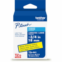 Brother Multipurpose Label - - DiameterTape - Black On Yellow