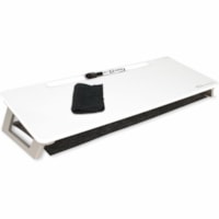 Quartet Magnetic Dry-Erase Desktop Computer Pad - 21" (533.40 mm) Width x 7.7" (195.58 mm) Height - White Felt Surface - Desktop - Magnetic - 1 Each