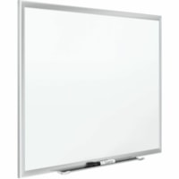 Quartet Classic Premium Porcelain Board, Silver Aluminum Frame, 5' x 3' - 60" (1524 mm) Width x 36" (914.40 mm) Height - White Porcelain, Steel Surface - Silver Aluminum Aluminum Frame - Horizontal/Vertical - Magnetic - Stain Resistant, Ghost Resistant, Scratch Resistant, Dent Resistant, Durable, Ea