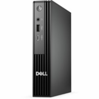Dell Pro Micro QCM1250 Desktop Computer - Intel Core i3 14th Gen i3-14100T - 8 GB - 256 GB SSD - Micro PC - Intel Chip - Windows 11 Pro - Intel UHD Graphics 730 DDR5 SDRAM - English (US) Keyboard - IEEE 802.11ax - 65 W