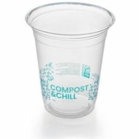 Eco Guardian Perfecta Cup - 354.88 mL - Clear - Polylactic Acid (PLA) - Cold Drink, Beverage, Cafe, Sauce - 1000 Cups/Case - 50 / Pack