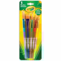 Crayola - Pinceau 53506 - Plat, Angle, Rond - 5 / emballage