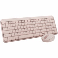 Logitech MK250 Keyboard & Mouse - Wireless Bluetooth Keyboard - Rose - Wireless Bluetooth Mouse - Optical - 1000 dpi - 3 Button - Scroll Wheel - Rose - On/Off Switch Hot Key(s) - Symmetrical - AAA, AA - Compatible with PC, Mac