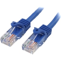 StarTech.com 6 ft Blue Snagless Cat5e UTP Patch Cable - Category 5e - 6 ft - 1 x RJ-45 - 1 x RJ-45 - Blue