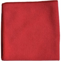 TASKI TASKI MyMicro Microfiber Cloth Red 20 ea. - For Surface, Restroom, Office, School - Cloth - Recommended For: Dirt Remover, Dust Remover, Bacteria Remover - Washable, Reusable - Red - 20 Pack