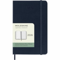 Moleskine Classic 12 Month 2026 Weekly Planner, Hard Cover, Pocket (3.5" x 5.5"), Sapphire - Moleskine Classic 12 Month 2026 Weekly Planner, Hard Cover, Pocket (3.5" x 5.5"), Sapph