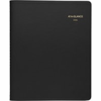 At-A-Glance 2026 Monthly Planner - 11" H x 8-7/8" W - Black - English - Monthly - 15 Month - January 2026 to March 2027 - 1 Month Double Page Layout - 8 7/8" (225.30 mm) x 11" (279.40 mm) Sheet Size - Spiral Bound - Paper - Black Simulated Leather, Faux Leather Cover - Monthly Planner, Event Plannin