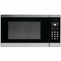 Danby 1.1 cu. ft. Countertop Microwave in Black and Stainless Steel - 31.15 L Capacity - Microwave - Built-in Installation - 10 Power Levels - 900 W Microwave Power - 120 V AC - 13 A Fuse - Metal - Countertop - Black Stainless