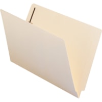 Smead Straight Tab Cut Legal Recycled Fastener Folder - 8 1/2" (215.90 mm) x 14" (355.60 mm) - 3/4" (19.05 mm) Expansion - 2 x 2B Fastener(s) - 2" (50.80 mm) for Folder - End Tab Location - Manila - 10% Recycled - 50 / Box