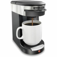 Hamilton Beach - Machine à café HDC200S-CA - 550 W - 1 Tasse(s) - Simple dose - Noir, Acier inoxydable