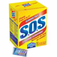 S.O.S Steel Wool Soap Pad - For Multi Surface, Multipurpose - Pad - Recommended For: Grime Remover, Rust Remover, Grease Remover - Durable, Long Lasting - Blue - 18 / Box