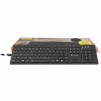 IntekView Wired Normalized French Canadian Keyboard CAN/CSA - Cable Connectivity - USB Interface - Windows, macOS, Linux - French (Canada) - QWERTY Layout - Universal - PC, Mac - Black