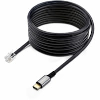 StarTech.com USB-C to RJ9 Adapter for Office Phone Handset or Wired/Wireless Headset, Use Landline Hardware, 6ft (1.8m), Laptop/Desktop - USB-C to RJ9 adapter enables to use a wired RJ9 telephone handset/headset with a Type-C device; Use Existing Landline Hardware with a laptop/desktop/mobile device