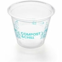 Eco Guardian Perfecta Cup - 266.16 mL - Clear - Polylactic Acid (PLA) - Cold Drink, Beverage, Sauce, Cafe - 1000 Cups/Case - 50 / Pack