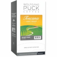 Wolfgang Puck Coffee, Toscana Light Roast - Box of 18