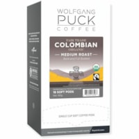 Wolfgang Puck Coffee, Colombian Fair Trade Organic - Box of 18