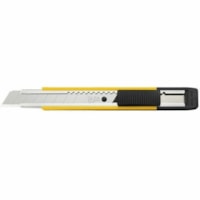 Olfa 12.5mm MT-1 Medium Duty Auto-Lock Knife - 9 Blade - 0.49" (12.50 mm) Blade Length - 3.10" (78.74 mm) Height x 8.70" (220.98 mm) Width - Medium Duty, Auto-lock, Retractable Blade, Compact, Pocket Clip, Durable, Portable