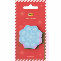 Post it(MC) feuillets &#xE0; motifs/d&#xE9;coup&#xE9;s en forme - 50 - Flocon de neige - 50 Feuilles par bloc - Die-cut, Pr&#xE9;-imprim&#xE9; - 1 emballage