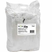 Globe - Chiffons d'essuyage blancs de qualité supérieure pour t-shirts - 25 lb - Pour Industrie, Automobile, Bande magnétique, Atelier - Lavette - 25 lb (11339,81 g) - Produit respectueux de l'environnement, Absorbant, Faible inclinaison - Blanc - 1 Sac