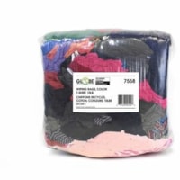 Globe - Chiffons de nettoyage pour t-shirts de couleur - 10 lb / Assorti - Pour Industrie, Automobile, Bande magnétique, Atelier - Lavette - 10 lb (4535,92 g) - Produit respectueux de l'environnement, Absorbant, Faible inclinaison - Blanc - 1 Sac