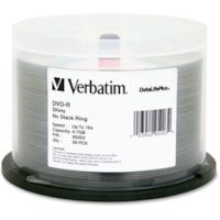 Verbatim DataLifePlus 95203 DVD Recordable Media - DVD-R - 16x - 4.70 GB - 50 Pack Spindle - Silver