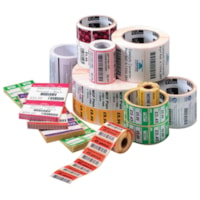 Zebra Label Paper 2.25 x 1.25in Thermal Transfer Zebra Z-Select 4000T 1 in core - 2.25" Width x 1.25" Length