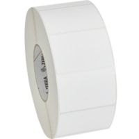 Zebra Label Paper 3 x 2in Direct Thermal Zebra Z-Perform 2000D 3 in core - 3" Width x 2" Length - Permanent Adhesive - Direct Thermal - White - Paper, Acrylic - 2750 / Roll - Perforated - 6 / Roll