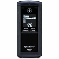 CyberPower UPS Systems CP850AVRLCD Intelligent LCD -  Capacity: 850 VA / 510 W - 850VA/510W Line Interactive UPS, Mini-tower, 9 Outlets, AVR, LCD, Serial/USB, 3 Yr Wty