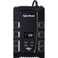 Onduleur ligne interactive CP685AVRLCD - 685 VA/390 W CyberPower - Bureau - 8 Heure Rechargeable - 2 Minute(s) Veille - 110 V AC Entrée - 120 V AC Sortie - USB - 8 x NEMA 5-15R Receptacle(s)