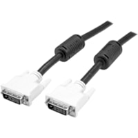 StarTech.com 20 ft DVI-D Dual Link Cable - M/M - Provides a high-speed, crystal-clear connection to your DVI digital devices, with a long 20-foot cable - 20 ft DVI-D Dual Link Cable - 20 Feet Male to Male DVI-D Cable - 25 pin DVI-D Dual Link Digital Video Monitor Cable M/M - Black 20ft - 2560x1600