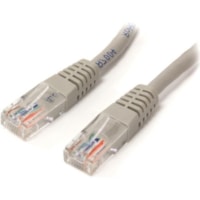 StarTech.com 35 ft Gray Molded Cat5e UTP Patch Cable - Category 5e - 35 ft - 1 x RJ-45 Male - 1 x RJ-45 Male - Gray