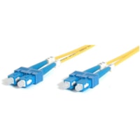 StarTech.com 2m Fiber Optic Cable - Single-Mode Duplex 9/125 - LSZH - SC/SC - OS1 - SC to SC Fiber Patch Cable - Connect fiber network devices for high-speed transfers with LSZH rated cable - 2m SC Fiber Optic Cable - 2 m SC to SC Fiber Patch Cable - 2 meter SC Fiber Cable - Single-Mode Duplex 9/125