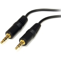 Câble audio MU6MM 6 pi (1,83 m) Mini Jack - 1 chaque StarTech.com - 6 pi (1,83 m) Mini Jack Câble audio pour Haut-Parleur, Récepteur, Amplificateur, PC, Appareil Audio - Câble de Raccordement - Noir - 1 chaque