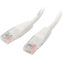 StarTech.com 15 ft White Molded Cat5e UTP Patch Cable - Category 5e - 15 ft - 1 x RJ-45 Male - 1 x RJ-45 Male - White