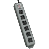 Tripp Lite by Eaton UL620-15 6-Outlets Power Strip - NEMA 5-20P - 6 x NEMA 5-15/20R - 15 ft (4.57 m) Cord - 120 V AC Voltage - Wall Mountable, Floor-mountable