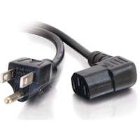 C2G 10ft Universal Right Angle Power Cord - 3.05m