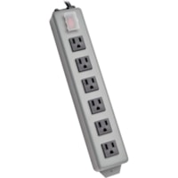 Tripp Lite 6SP 6-Outlets Power Strip - NEMA 5-15P - 6 NEMA 5-15R - 1.83m