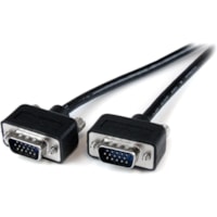 StarTech.com 10 ft Low Profile High Resolution Monitor VGA Cable - HD15 M/M - Connect your VGA monitor with the highest quality connection available - 10ft vga cable - 10ft vga video cable - 10ft vga monitor cable -10ft hd15 to hd15 cable