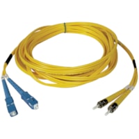 Câble réseau 6,6 pi (2,01 m) Fibre Optique Tripp Lite by Eaton - 6,6 pi (2,01 m) Fibre Optique Câble réseau - Câble de Raccordement - 9/125 µm - Jaune